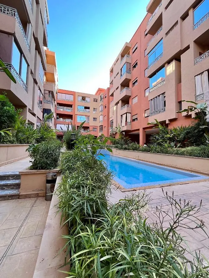 Bel Appartement A Marrakech En Residence Avec Piscine - Fibre & Netflix Marrakesh Apartment